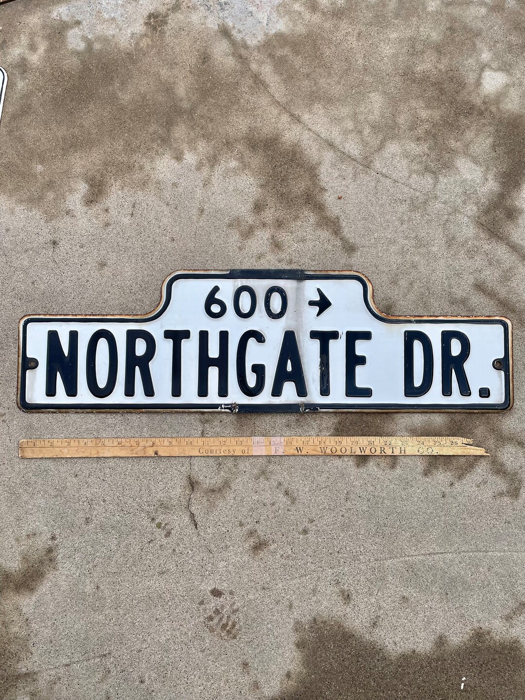 Vintage Porcelain Street Sign Northgate Drive - Etsy