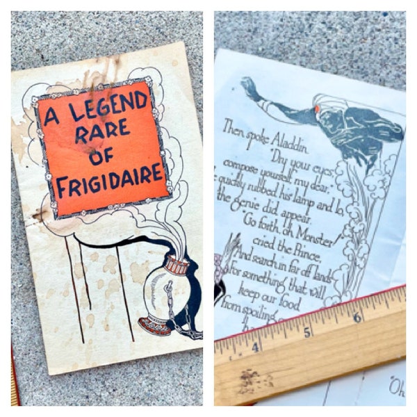 Vintage 1926 Legend Rare of Frigidaire Promotional Booklet by Edith L. Calisch