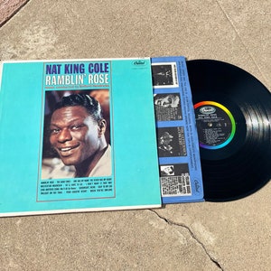 Disque vinyle LP Nat King Cole Ramblin&#39; Rose vintage