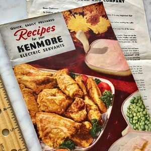 Vintage 1948 Kenmore Recipe Cook Booklet