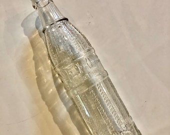Vintage 1925 Nehi Embossed Glass Soda Bottle