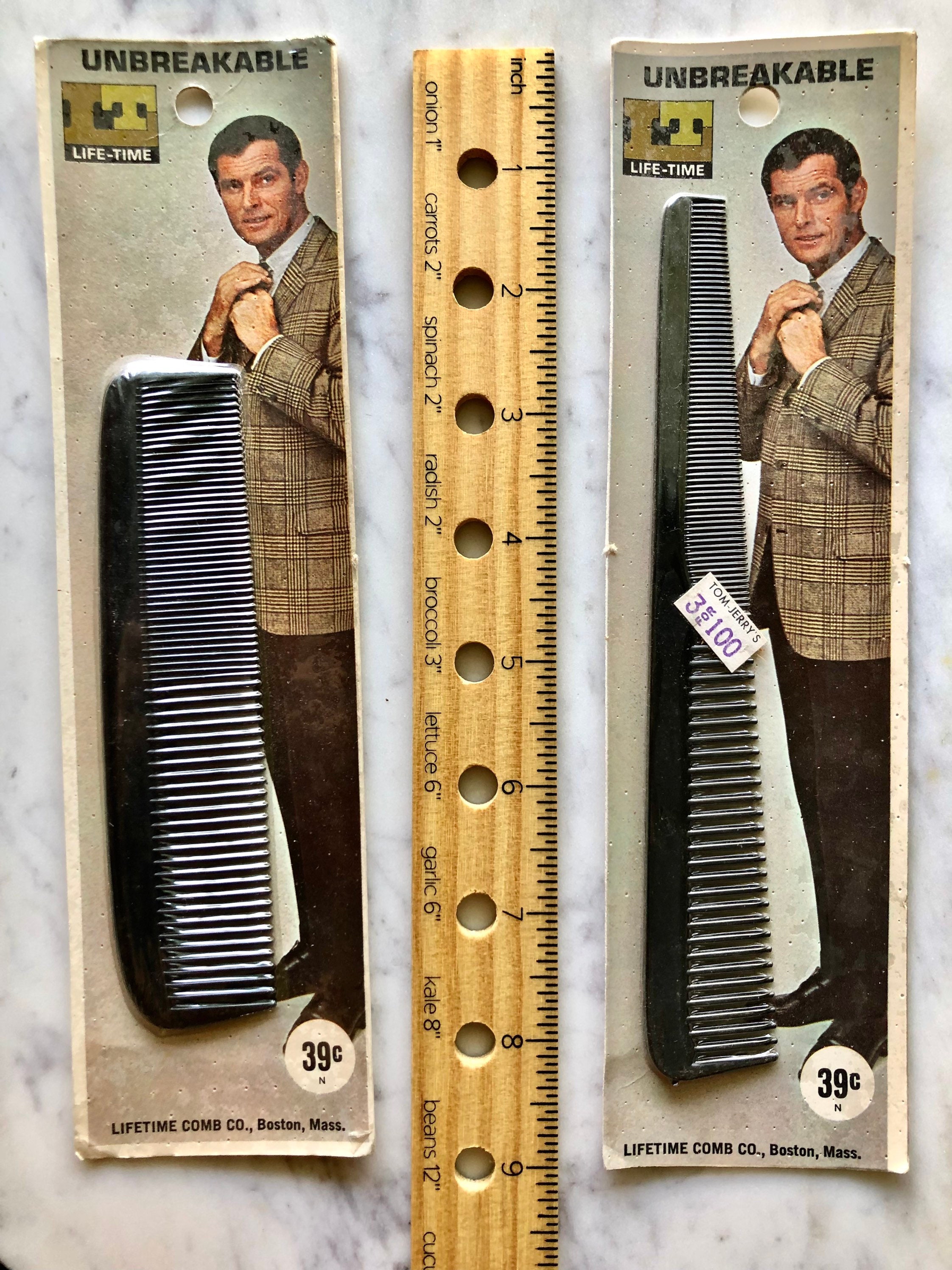 Vintage 1960s Mens Hair Combs Etsy