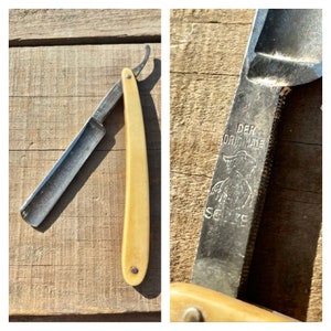 Vintage Extra Feiner Hohlschliff rein Eikhorn Solingen Straight Razor Der Originale