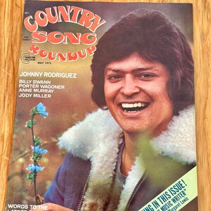 Vintage May 1975 County Song Roundup Magazine, Johnny Rodriguez