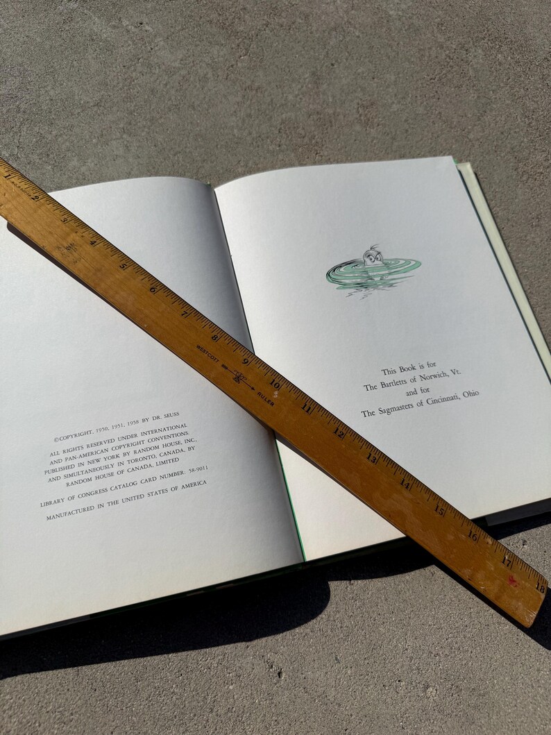 Vintage 1958 Yertle the Turtle and Other Stories Dr. Seuss Book Random ...