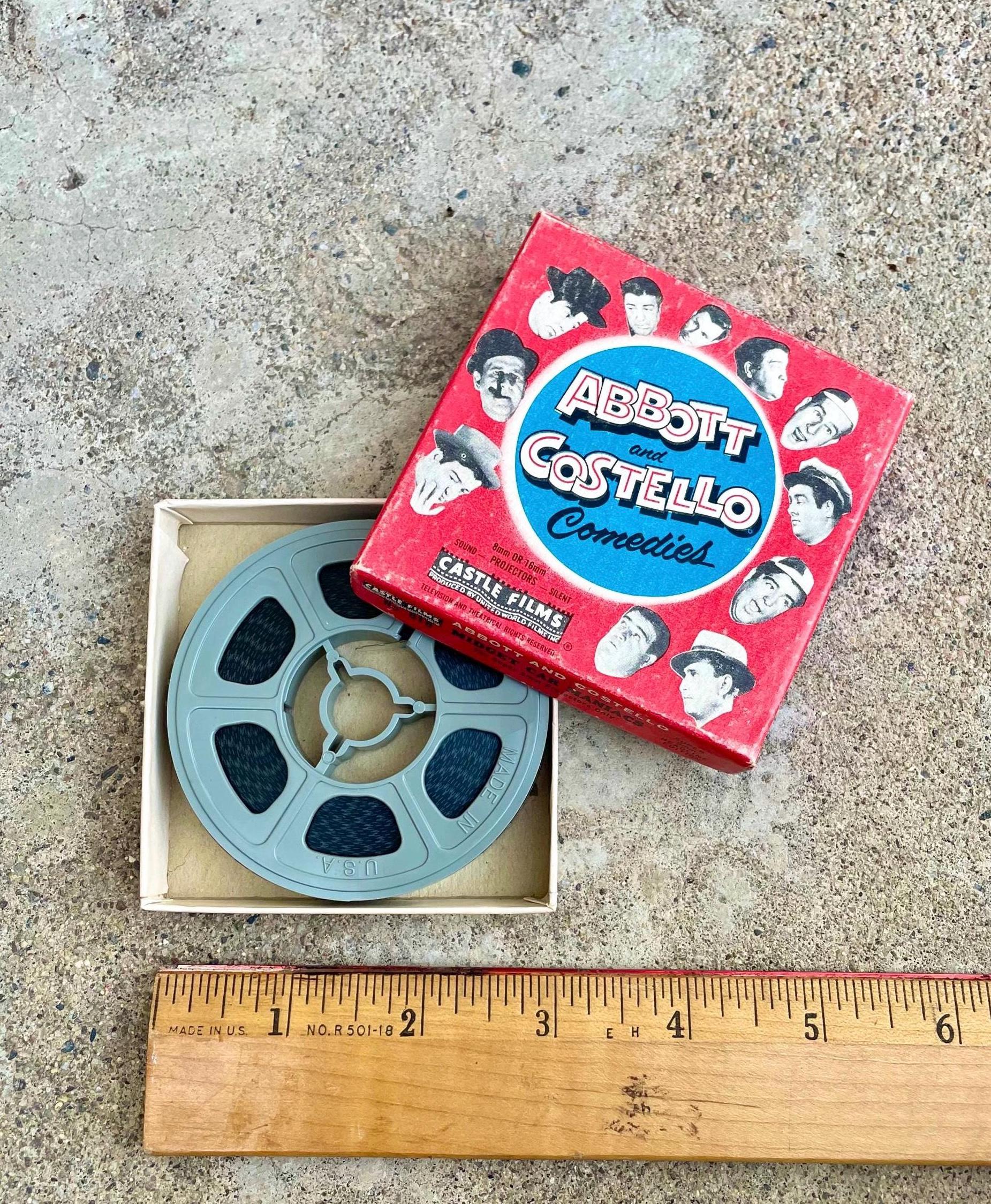 Vintage Abbott and Costello “midget Car Maniacs” No. 818 Super 8mm 