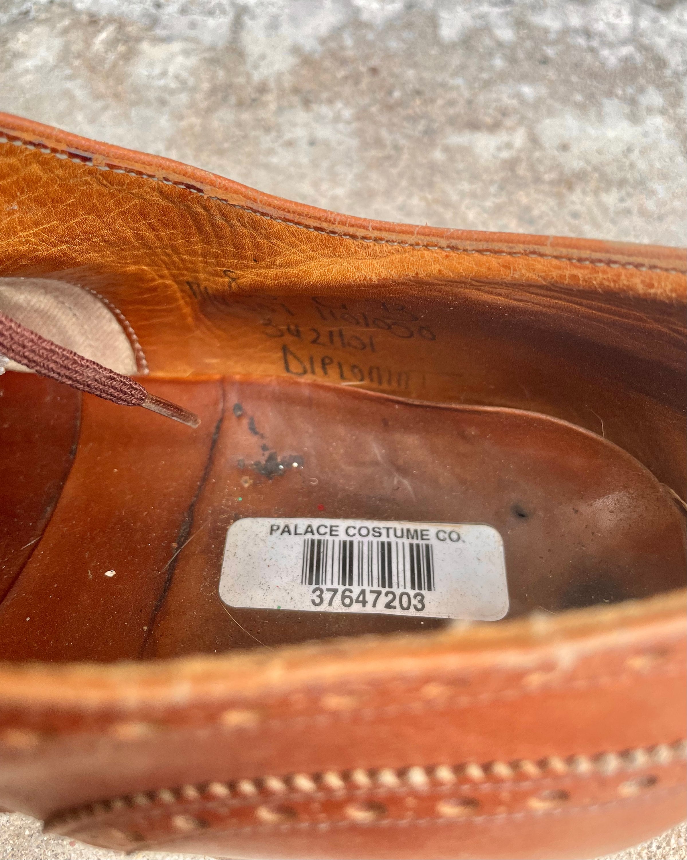 Vintage Palace Costume Co. Hollywood Prop Movie Leather Shoes 
