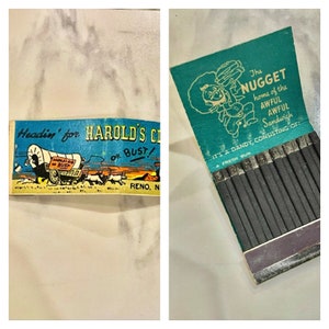 Vintage Headin’ for Harold’s Club Reno Nevada Matchbook