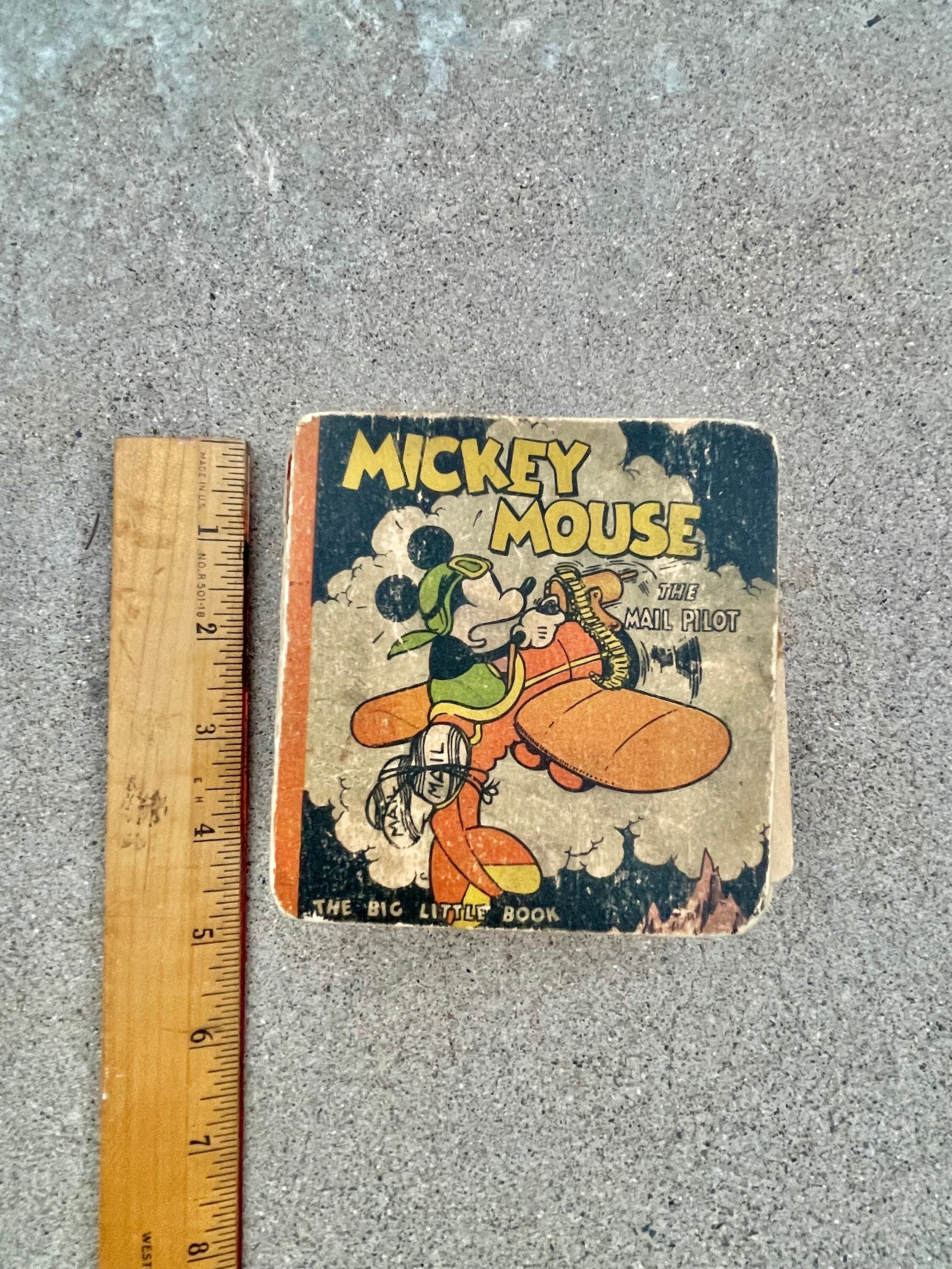 Vintage 1933 Mickey Mouse Mail Pilot Big Little Book Hardcover - Etsy