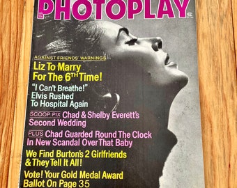 Foto original de la revista Elizabeth Taylor de enero de 1974