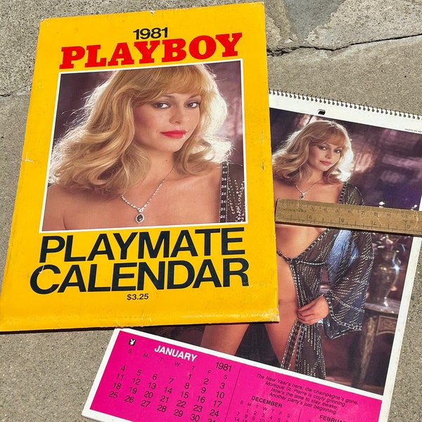 Playboy Centerfold Calendar Etsy