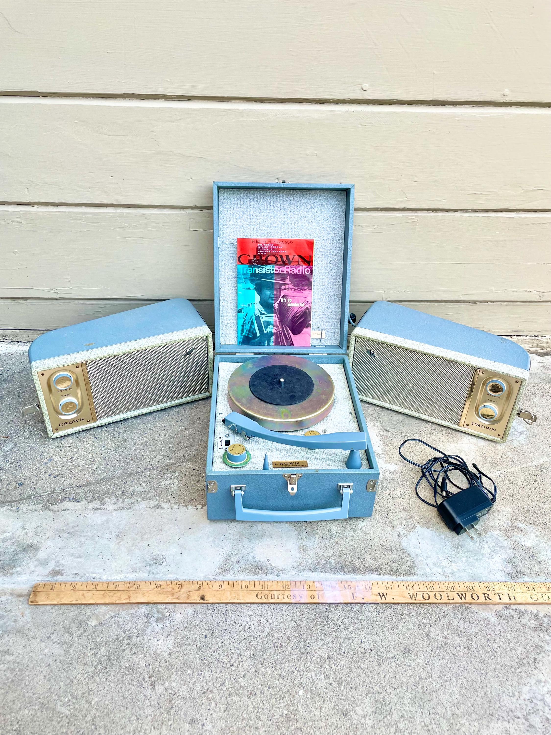 FM-7 CORON（コロン） テープ版 RARE Vintage Japanese Crown Portable Record Vinyl Player - Etsy