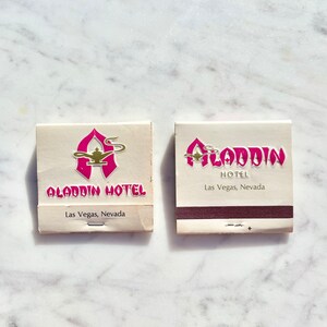 Vintage Aladdin Hotel Casino Las Vegas Matchbook