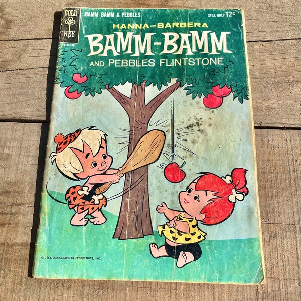 Vintage 1964 No. 1 Flinstones Pebbles and Bamm-Bamm Comic Book