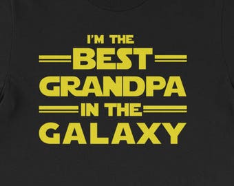 Camiseta "El mejor abuelo de la galaxia": regalo unisex divertido para abuelos