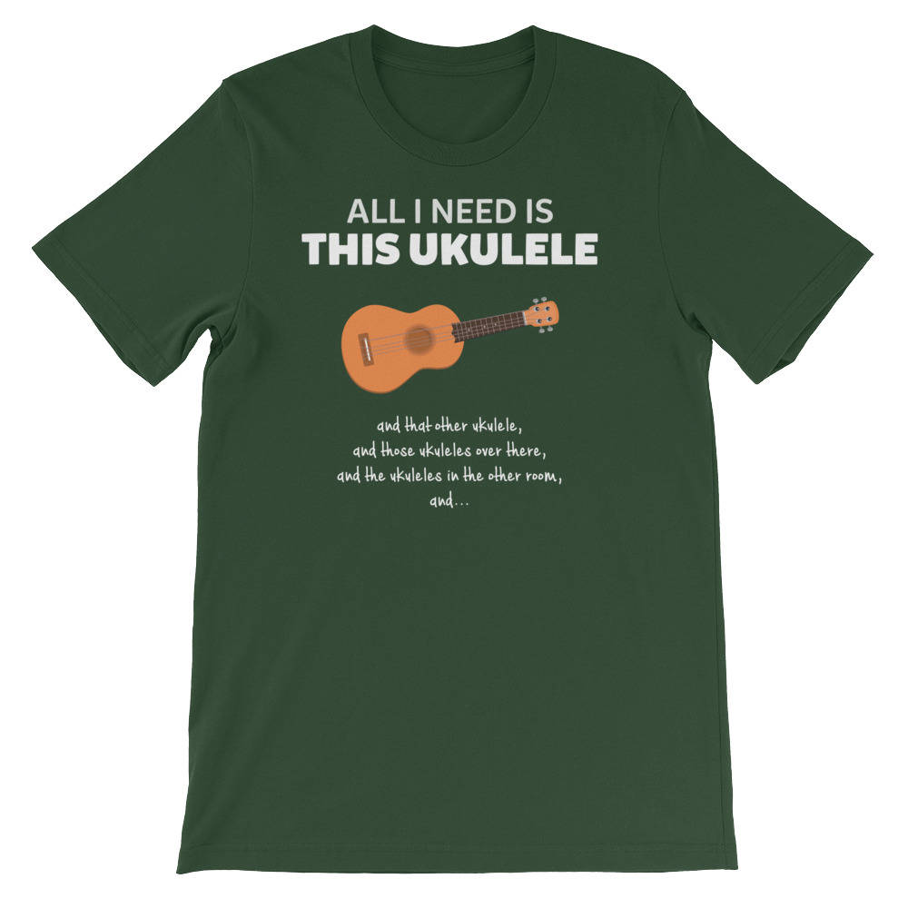 T-shirt Donna In Cotone Biologico 'Ukulele Definition' - Maglietta Musicale Con Stampa A Base D'acqua, Taglie S-XXL, Vestibilità Comoda