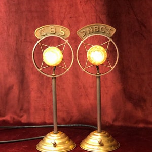 Illuminated Spring Microphone CBS or NBC