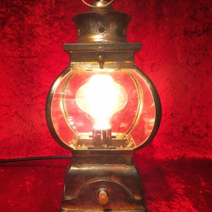 Illuminated Curved Glass Lantern image 2