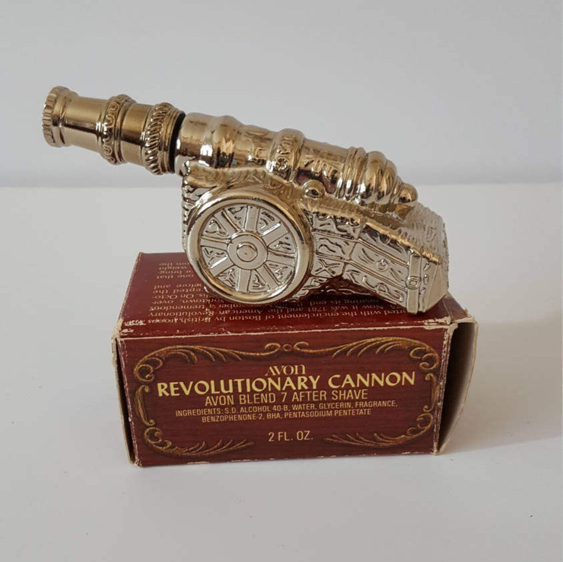 Avon Bottle Revolutionary Cannon After Shave Bottle Vintage Etsy UK