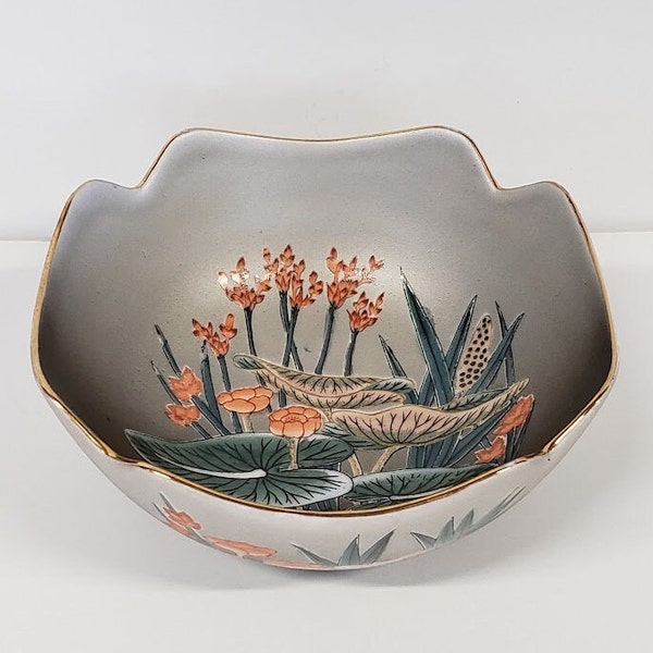 Vintage Toyo Asian Style Ceramic Bowl, Decorative, Collectible