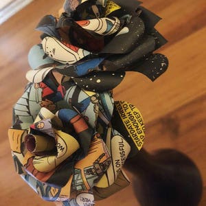 Comic Book Flower Bouquet - Marvel DC Superhero Roses - Nerd Roses - Wedding Bouquet - Mothers Day Gift - Undying Flowers - Graduation Gift image 6