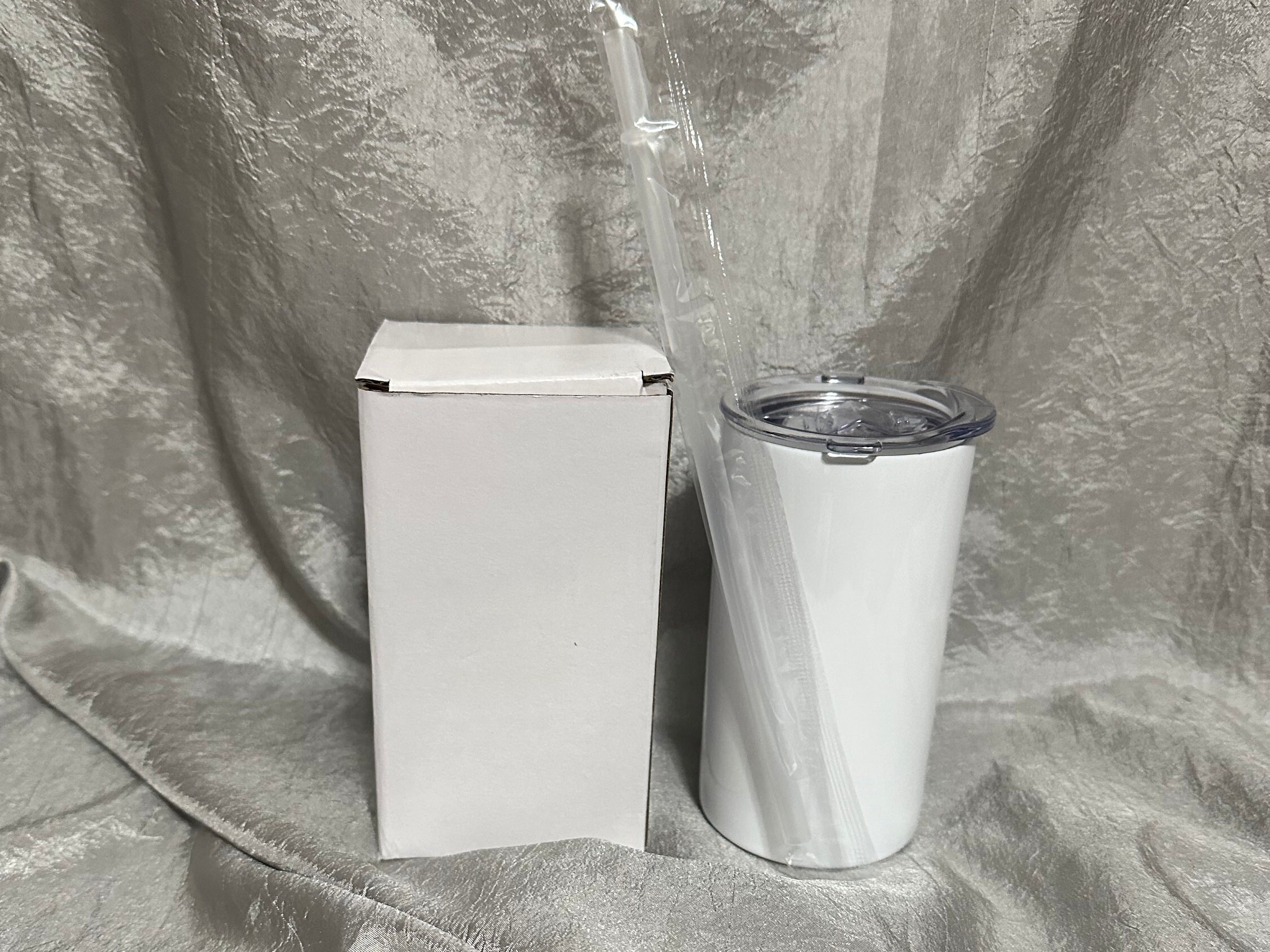 12oz Straight White Blank Tumblers 25 Pack Free Shipping 
