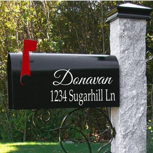 Mailbox Decal made of Premium Outdoor Vinyl, Mailbox Numbers, Mailbox Address Vinyl Decals
