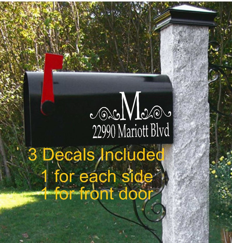 Mailbox Decals Mailbox Decal Mailbox Vinyl Decals Mailbox | Etsy