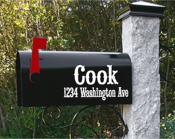 Personalized Mailbox Decals - Mailbox Numbers - Mailbox Vinyl Address - Mailbox Address Decal - Mailbox Designs