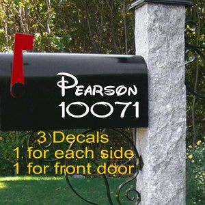 Mailbox Decals | Custom Mailbox Decal | Name on Mailbox | Mailbox Vinyl | Decals | Mailbox | Sticker for Mailbox | Personalized Mailbox |