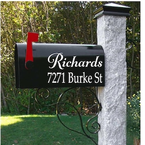 Custom Mailbox Decals, Mailbox Address, Mailbox Decal, Mailbox Name Decal, Mailbox Numbers Decal, Mailbox Letters