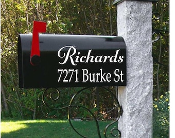 Custom Mailbox Numbers Decal, Personalized Address Vinyl Sticker for Mailbox, Curb Appeal House Number Decal