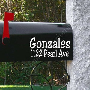 Mailbox Decals-Custom Mailbox-Personalized Mailbox-Curb Appeal-Name Mailbox Decals-Street Address Decal-Mailbox Vinyl Decals-Mailbox Vinyls