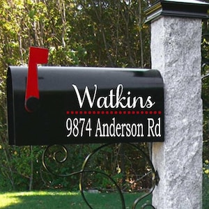 Vinyl Mailbox Decals, Mailbox Address, Mailbox Decal, Mailbox Name and Numbers, Address Vinyl Decals, Mailbox Not Included, Name and Address