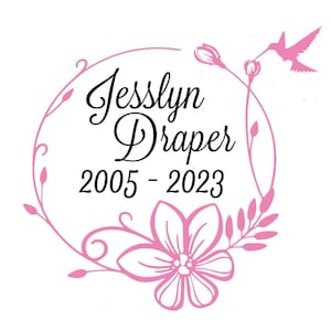 In Loving Memory Of Decal, Memorial Decal, Memorial Car Decal, Car Window Decal, Memorial Gift, In Loving Memory, Sympathy Gift