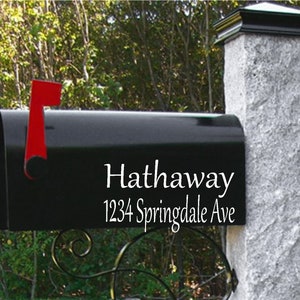 Custom Vinyl Mailbox Decals: Address Numbers, Personalized Design