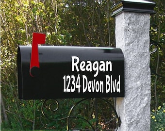Personalized Mailbox Decals - Mailbox Numbers - Mailbox Vinyl Address - Mailbox Address Decal - Mailbox Designs