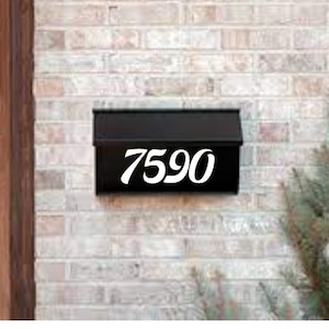 Wall Mounted Mailbox Decal, Custom Mailbox, Personalized Mailbox, Mailbox Sticker, Mailbox House Numbers, Lettering for Mailbox Name Address