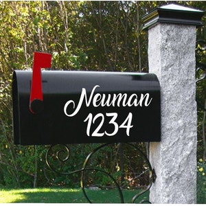 Mailbox Decal made of Premium Outdoor Vinyl, Mailbox Numbers, Mailbox Address Vinyl Decals