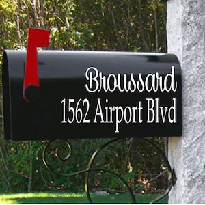 Mailbox Address Decals made of Premium Outdoor Vinyl, Mailbox Numbers, Mailbox Vinyl Decals