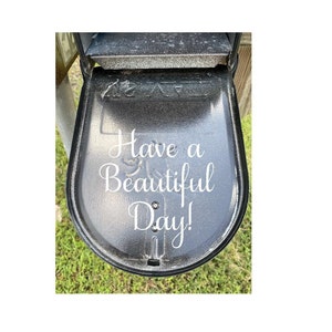Inside decal for front mailbox door