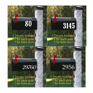 Mailbox Decal | Custom Mailbox | Address Numbers Decals | Christmas Gifts | Decals | Mailbox | Sticker for Mailbox | Personalized Mailbox |