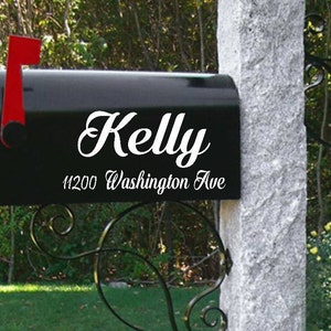 Personalized Mailbox-Custom Mailbox Decal-Name Mailbox Decal-Street Address Decal-Mailbox Decal-Mailbox Vinyl Decals-Mailbox Vinyls