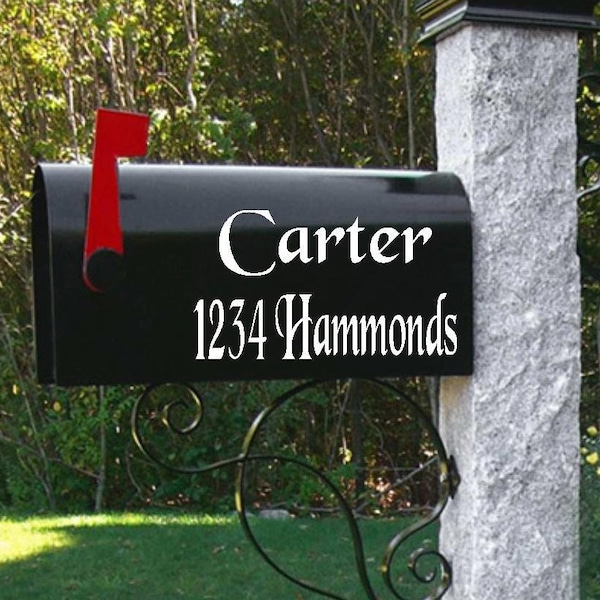 Custom Mailbox Numbers Decal, Personalized Address Vinyl Sticker for Mailbox, Curb Appeal House Number Decal