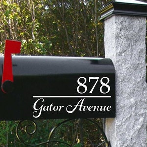 Personalized Mailbox Decals: Vinyl Address Numbers, Custom Design