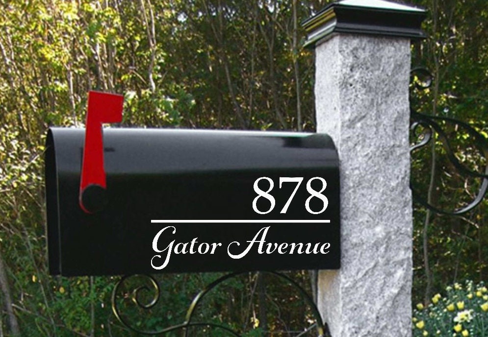 Personalized Mailbox Decals: Vinyl Address Numbers, Custom Design