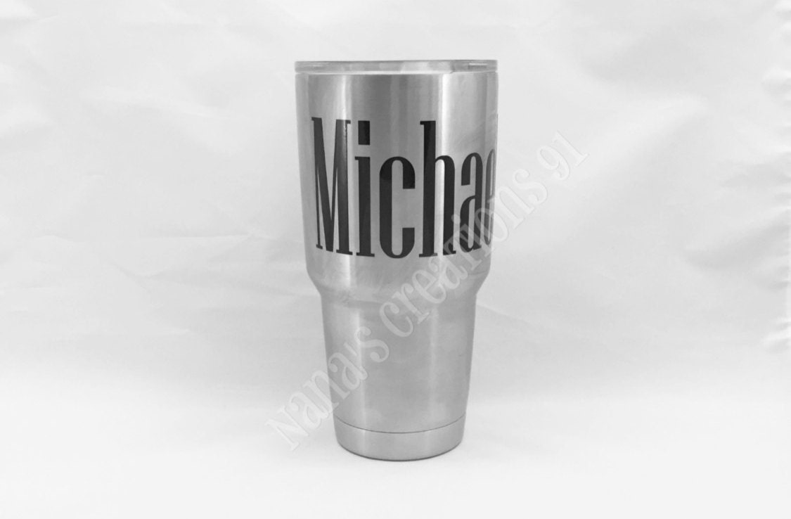 Yeti Tumbler Decal | Name Decal | Vinyl Name Decal | Custom Name Deca…