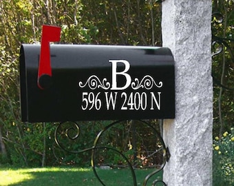 Personalized Mailbox Decals - Mailbox Numbers - Mailbox Vinyl Address - Mailbox Address Decal - Mailbox Designs