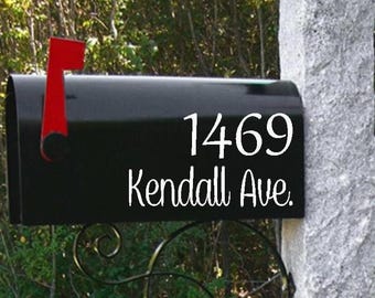 Custom Mailbox Numbers Decal, Personalized Address Vinyl Sticker for Mailbox, Mailbox Decals, Mailbox Numbers, Mailbox Address