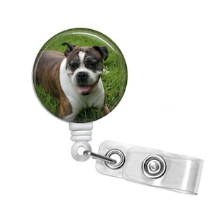 Personalized Retractable Badge Reel, Monogram Badge Holder, Vet Tech Badge Holder,